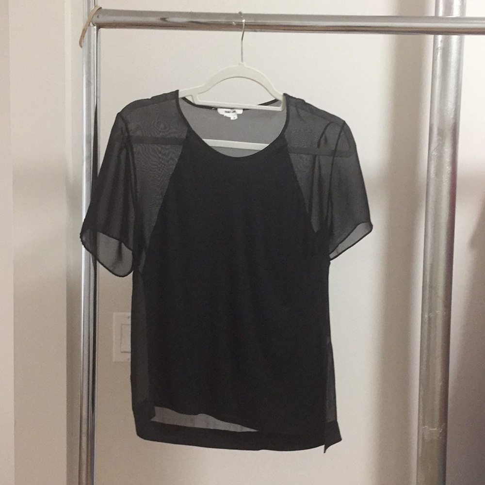 HELMUT LANG tee with sheer back